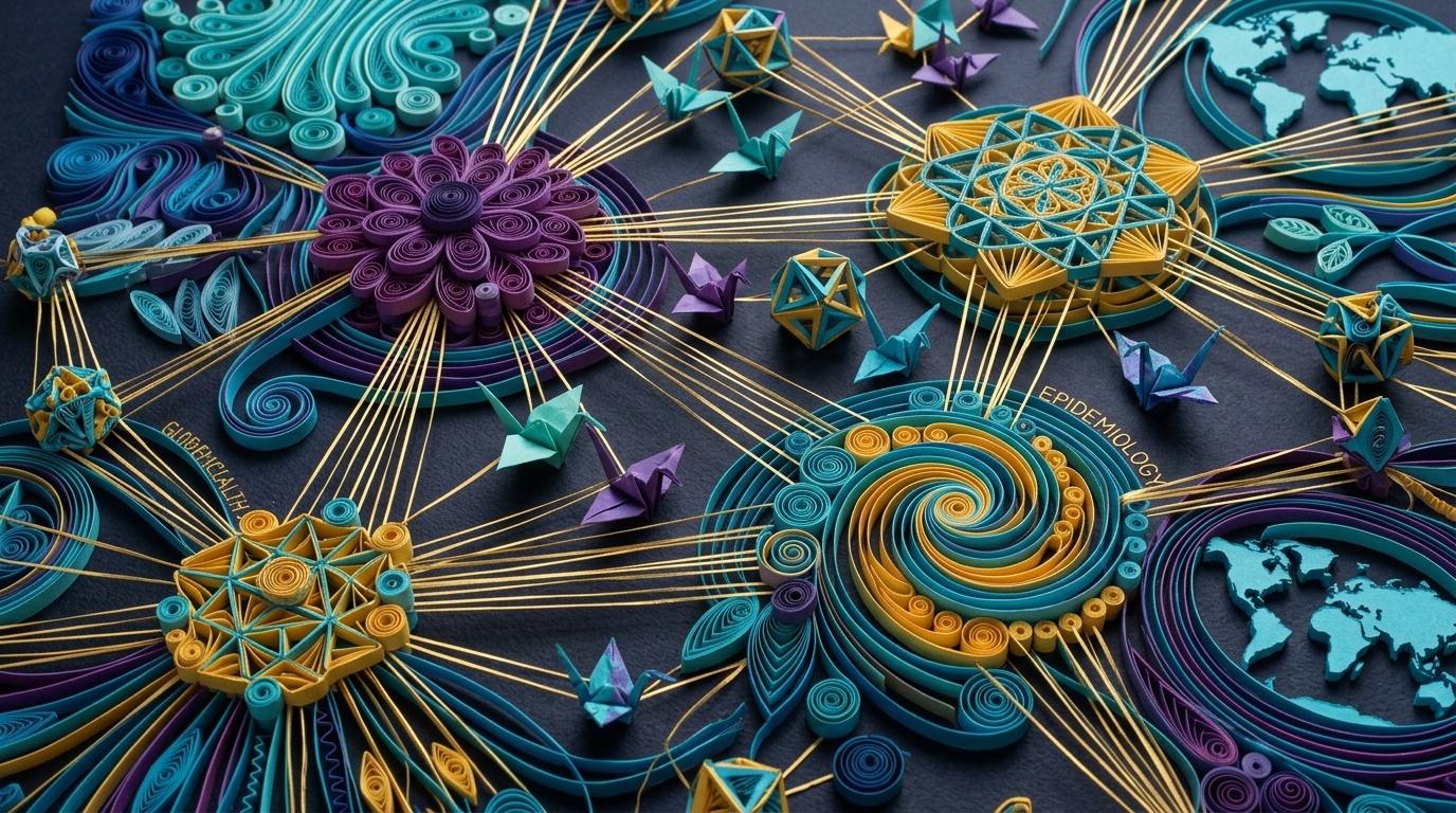 NSF Open Knowledge Network Polyhedral Quilling Art