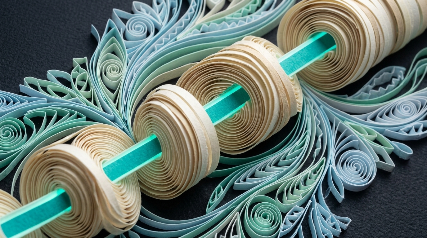 MS Axonal Myelin Sheath Quilling Art