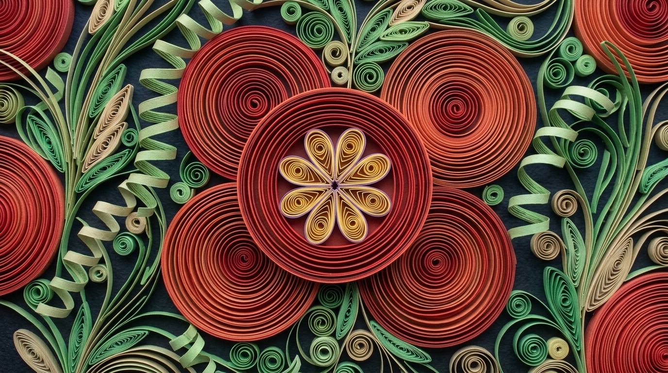 Nantucket Babesia Erythrocyte Rosette Quilling Art